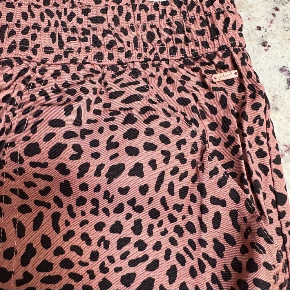 Victoria Secret Pink Easy Lightweight Joggers Leopard Pants Size L Large - Picture 9 of 9